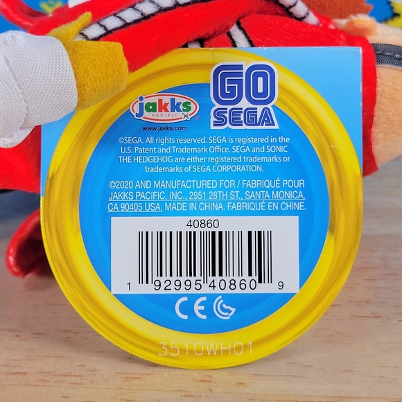Jakks Pacific Sonic The Hedgehog Doctor Eggman 8" UltraSoft Video Gaming Plush - Picture 12 of 12